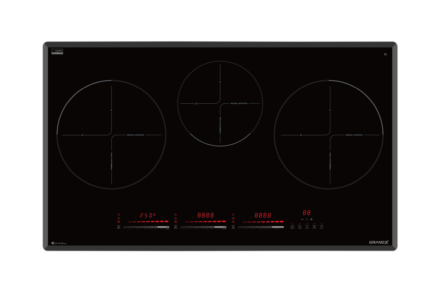 Bếp từ 3 vùng Grandx GX IH736LUX