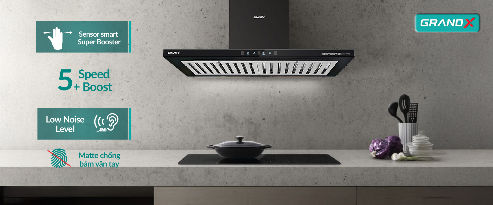 Máy hút mùi Grandx GX H70T65