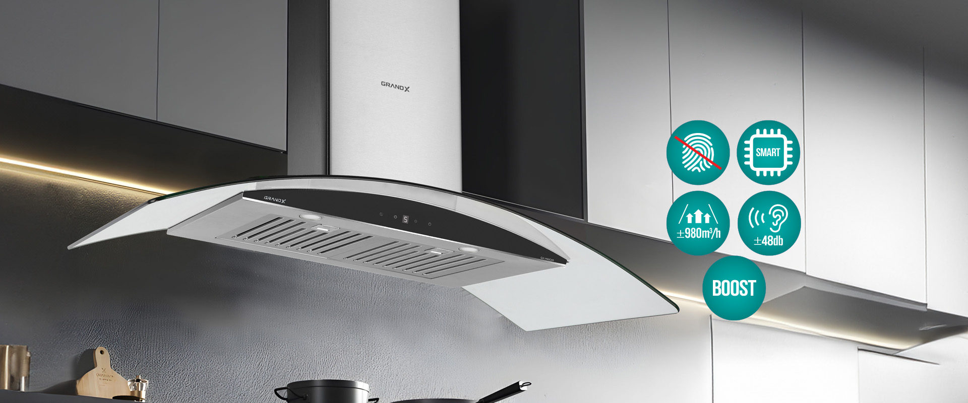 Máy hút mùi Grandx GX H90C55