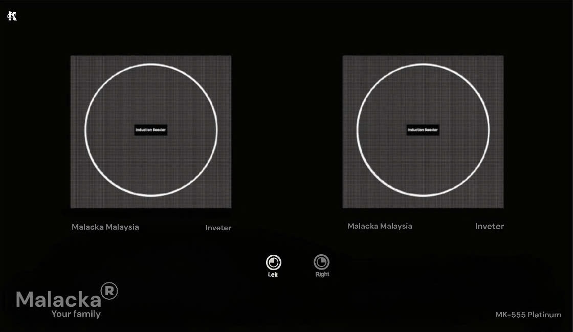 Bếp từ đôi Malacka MK-555 Platinum