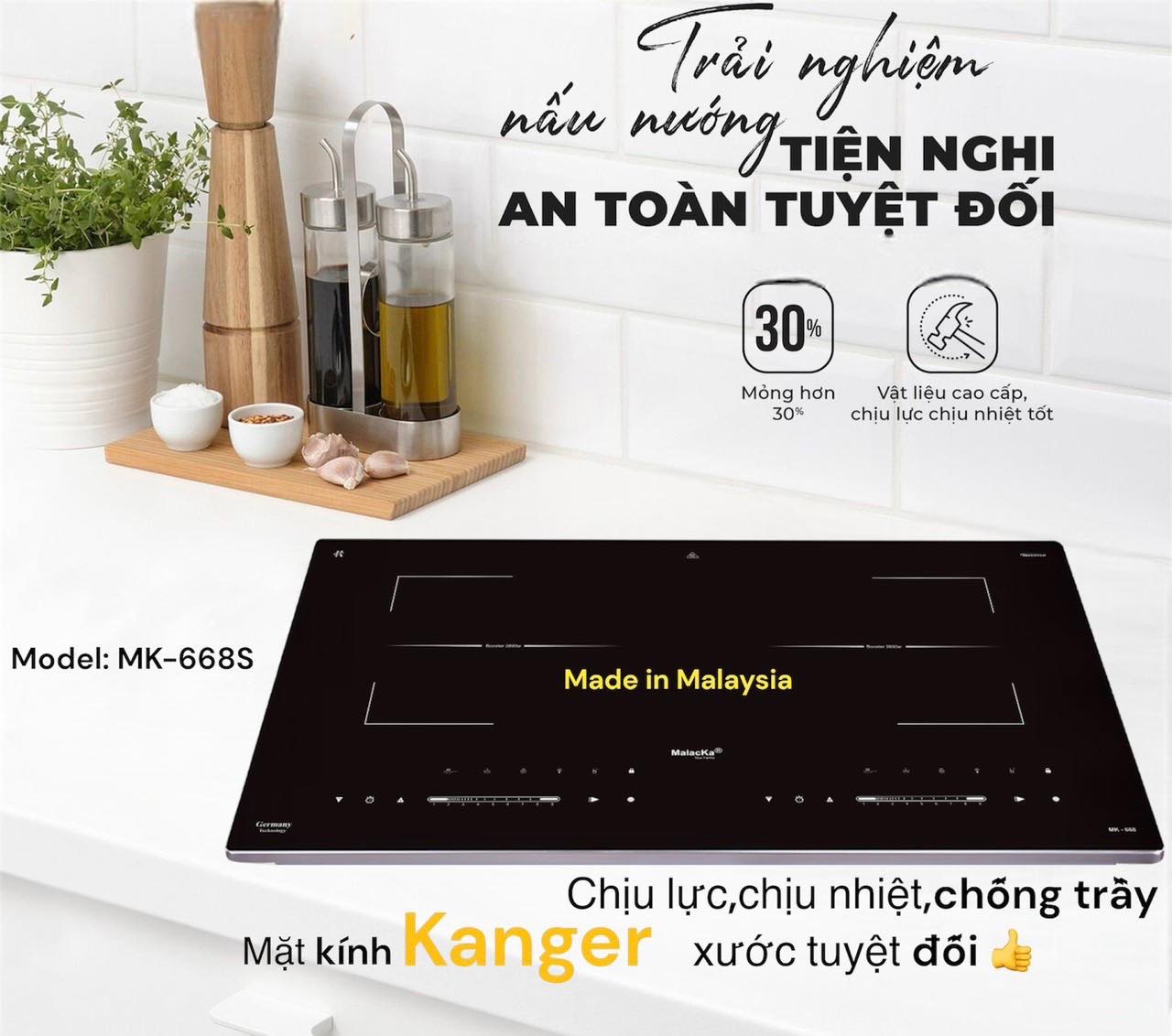 Bếp từ đôi Malacka MK-668S