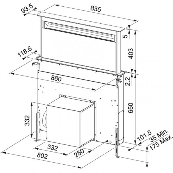 Máy hút mùi Franke FS DW 866 BK