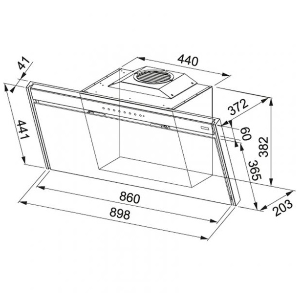 Máy hút mùi Franke FS VT 906 W XS BK