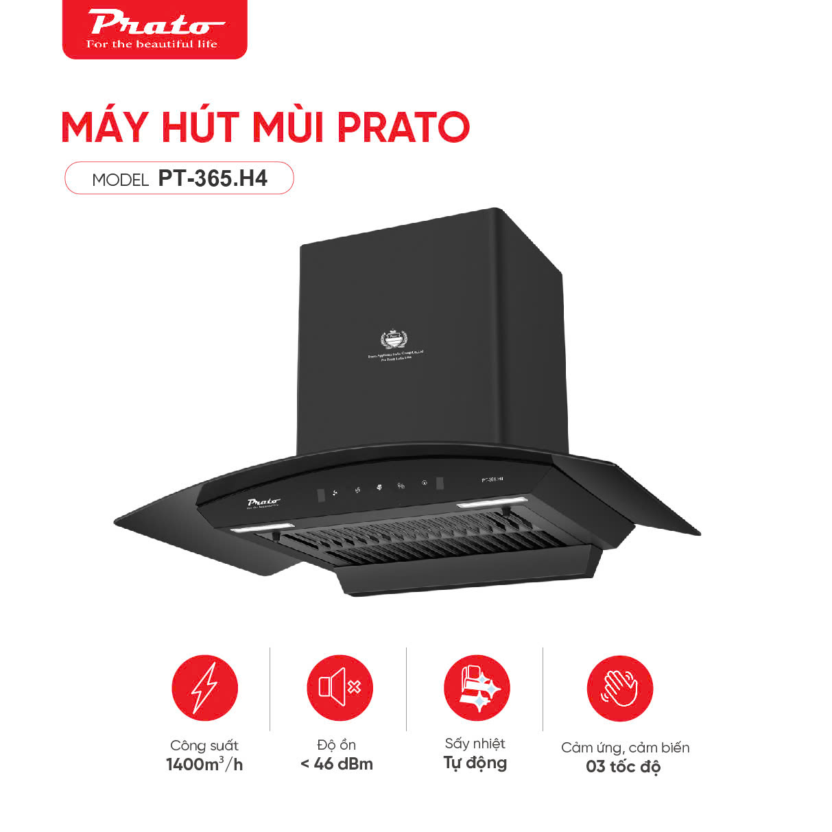 Máy hút mùi Prato PT-365.H4