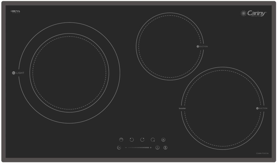 Bếp điện từ 3 vùng nấu (hồng ngoại) Cariny C3AM-ITC613A