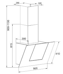 Hút mùi áp tường kích thước 900MM Cariny CAW-9066DC