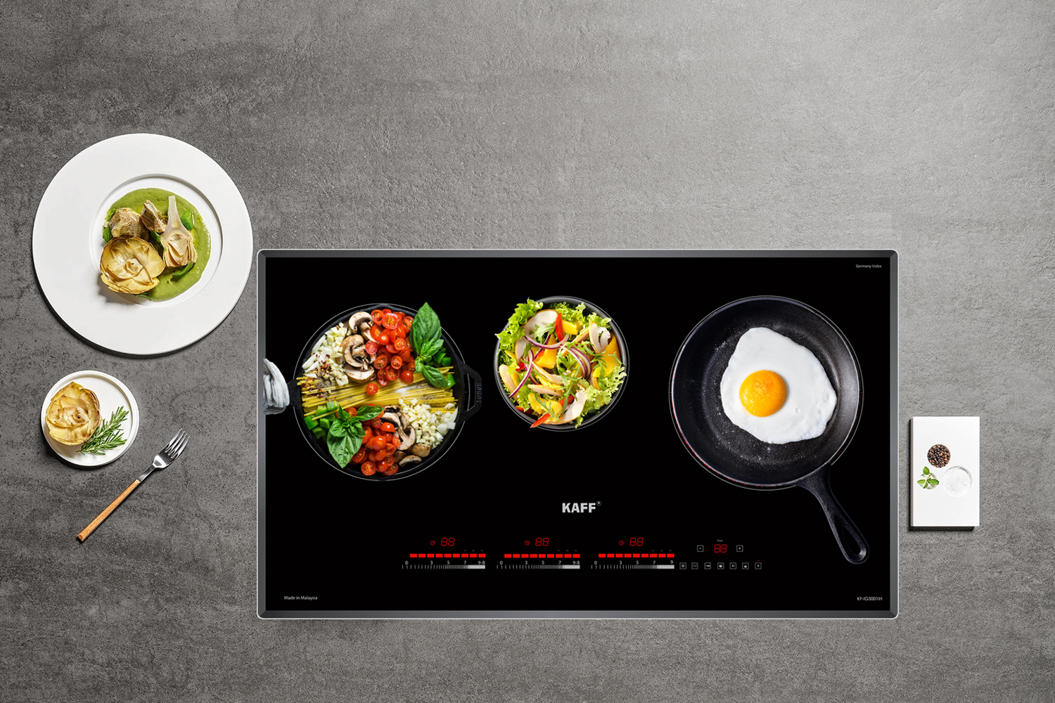 Bếp điện từ Kaff KF-IG3001IH(2 từ 1 hồng ngoại)