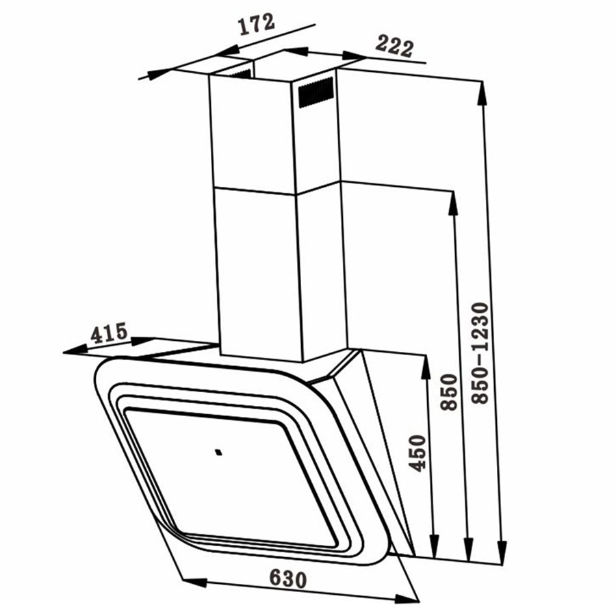 Hút Mùi Nghiêng Gertech GT-H731