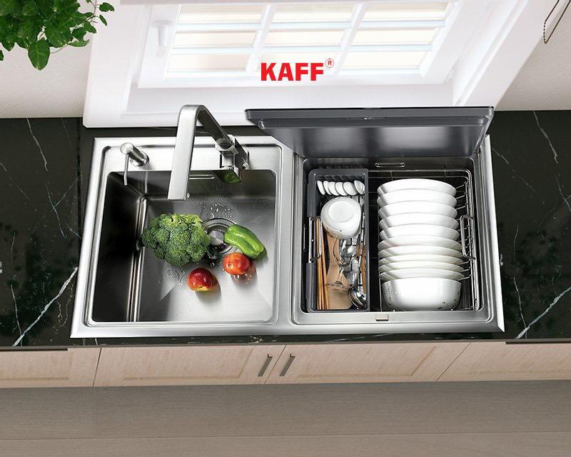 Máy rửa bát kết hợp chậu rửa KAFF KF- SWM6
