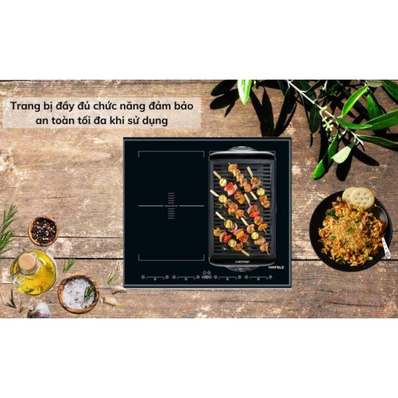 Bếp từ Hafele 4 vùng nấu HC F604A 537.09.502 lắp âm