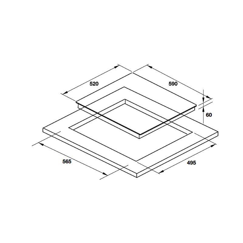 Bếp từ Hafele 3 vùng nấu HC-I6032B 533.09.901