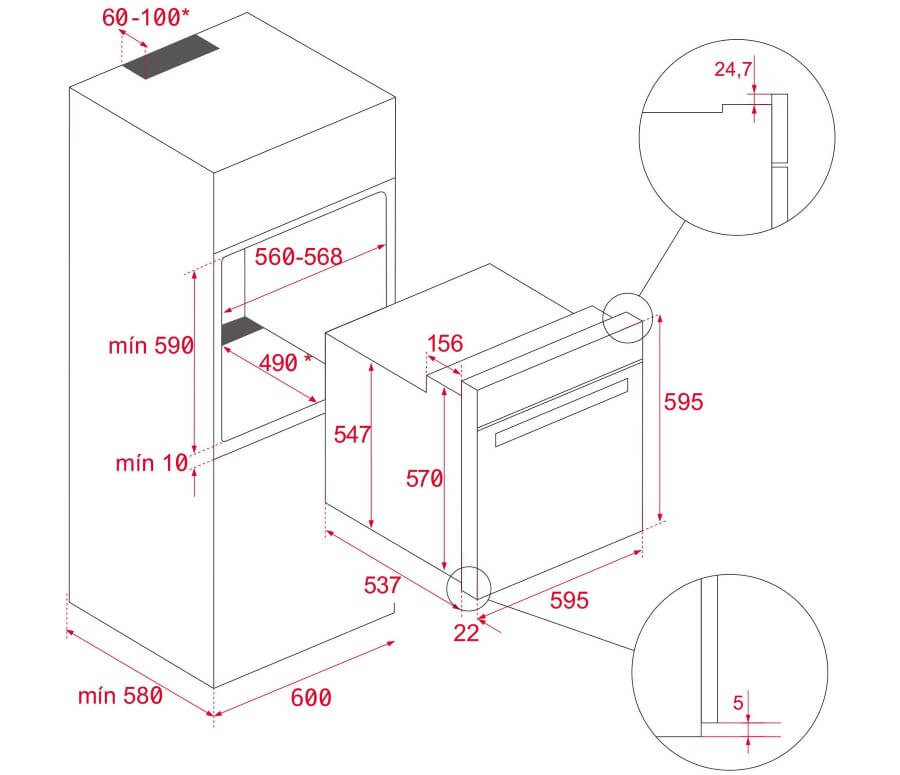 Lò nướng TEKA HLB 8400 BK