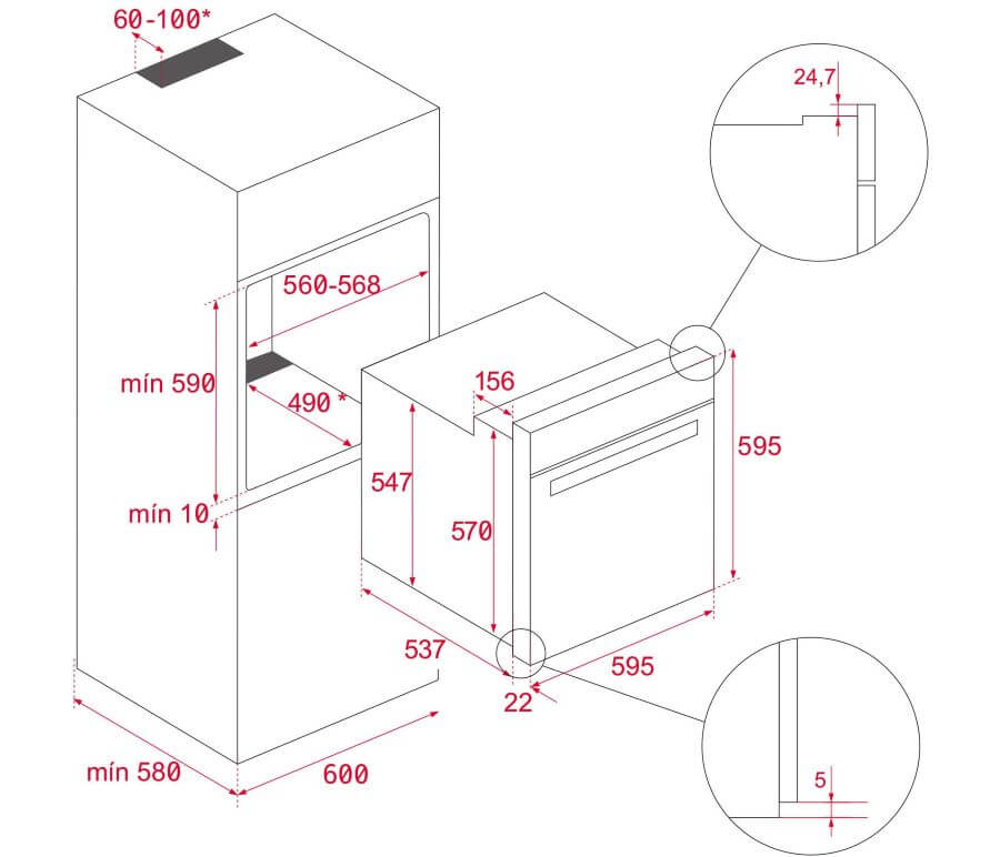 Lò nướng âm tủ Teka HLB 8600 SM
